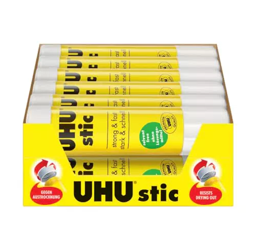 UHU Stic - Colle sans solvant, bâtons de colle pour tous vos projets créatifs