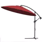 Vounot Parasol Déporté de Jardin Shanghai 3M avec Manivelle et Protection UV