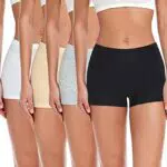 WIRARPA Boxer Femme Shorty Coton avec Entrejambe Large pour un Confort Optimal