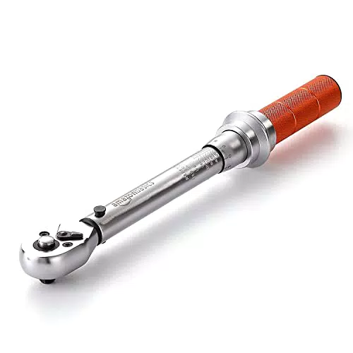 Amazon Basics Clé dynamométrique 1/4" 2,5-15 Nm et 20-150 in-lb