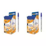 BIC Cristal Original Stylos-Bille / Parfait pour l'Ecole et au Bureau) - Noir