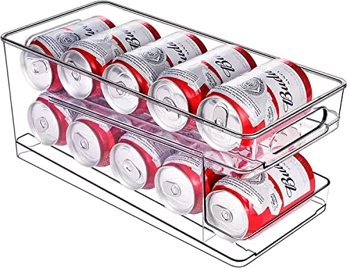 BingoHive Organisateur Roulant pour Canettes de Boisson pour Réfrigérateur