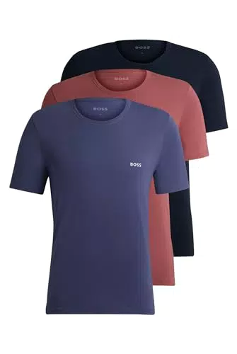 BOSS T-Shirt Classic en Coton pour Hommes - Modèle RN 3P