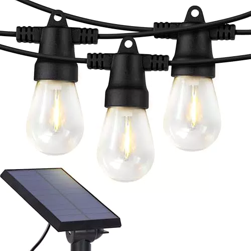 Brightech Ambience Pro - Guirlande solaire extérieure étanche avec ampoules Edison
