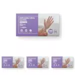 Hevea - Gants en vinyle jetables transparents