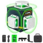 CIGMAN Niveau laser vert 3x360° avec télécommande et trépied pivotant