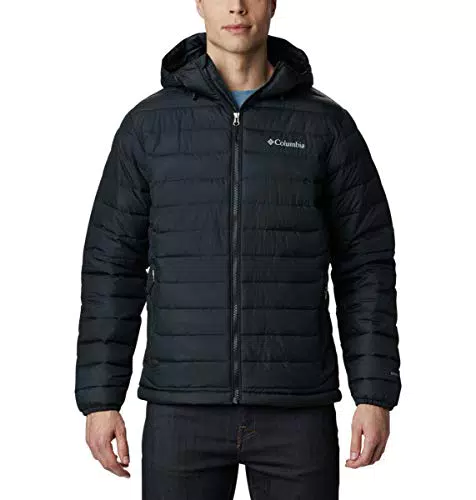 Columbia Powder Lite, Veste à capuche, Femme, Bleu Marine