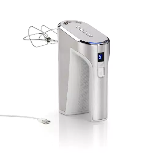 Cuisinart Batteur à main électrique sans fil 5 vitesses rechargeable USB