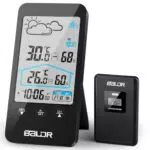 Elestyle Station Météo Intérieure Extérieure Sans Fil avec Capteur et Écran LCD