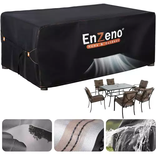 Enzeno Housse de protection imperméable pour meubles de jardin en tissu Oxford