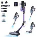 FixtFixer Aspirateur Balai Sans Fil 40kPa, Écran Tactile et Brosse Anti-Enchevêtrement