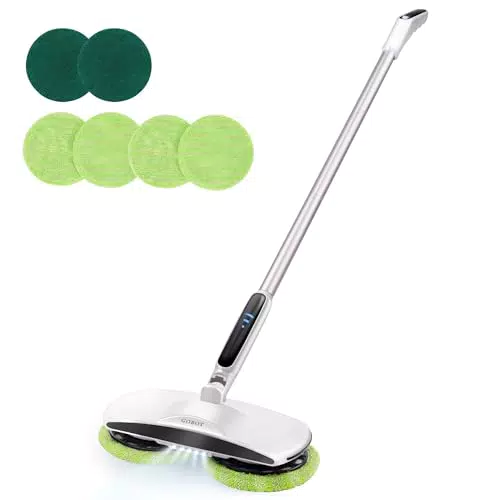 GOBOT Balai électrique rechargeable avec têtes motorisées pour sols en bois dur