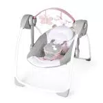 Balancelle Compacte Ingenuity Cuddle Lamb - 6 Vitesses de Balancement et 12 Mélodies Apaisantes