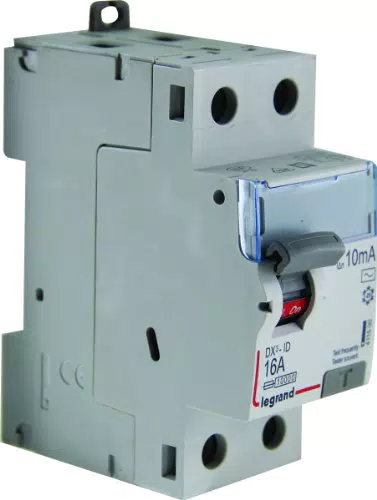 Interrupteur différentiel AC 2P 230V 16A 10mA - 2 modules