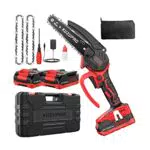 KUZUPRO Mini Tronçonneuse Électrique Sans Fil 6 Pouces pour Élagage et Jardin
