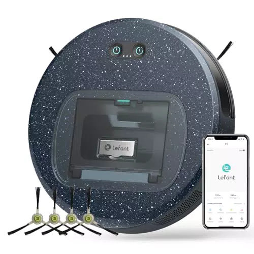 Lefant Aspirateur Robot F1 - Puissance d'Aspiration 5000 Pa, Silencieux et Efficace