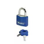 Master Lock Cadenas à Clé en Aluminium Massif recouvert de Vinyle 5,2 cm
