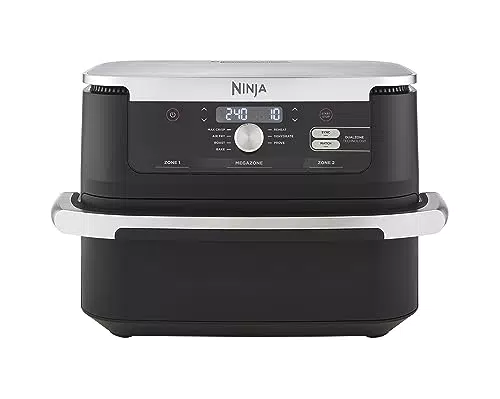 NINJA Foodi FlexDrawer Air Fryer 7-en-1 avec Séparateur Amovible et Double Zone