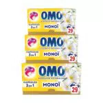 OMO Lessive liquide capsules 3 en 1 Oui pour Tahiti - Propreté éclatante et parfum naturel