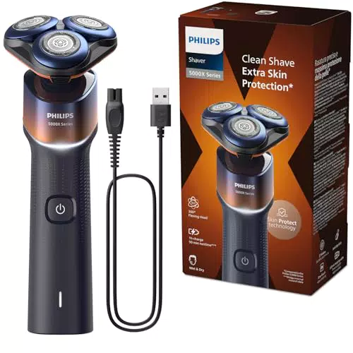 Philips Rasoir électrique 5000X Series - 100% étanche, Technologie SkinProtect, Charge rapide