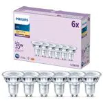 Philips Ampoules LED GU10 35W 2700K Blanc Chaud - Éclairage Économique
