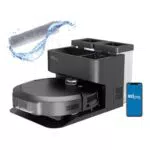Eziclean® Robot Aspirateur Laveur Connecté avec Base de Vidage Z10 Plus