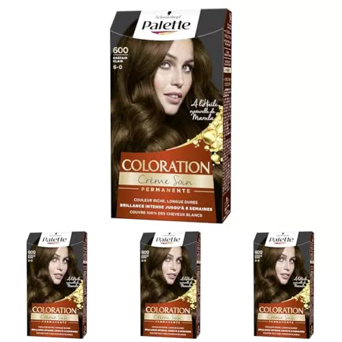 Schwarzkopf Palette Coloration Permanente Cheveux Crème Soin 100% Cheveux Blancs