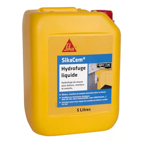 SikaCem Hydrofuge Liquide - Protection efficace contre l'humidité