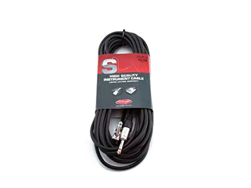 Stagg SGC10DL Câble d'Instrument/Fiche de téléphone 10 m Noir