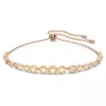 Swarovski Bracelet Emily avec fermoir coulissant en plaqué or rose