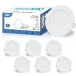 WeshLMPO Spot LED Encastrable Extra Plat 4W 6500K IP44 pour Salle de Bain et Cuisine