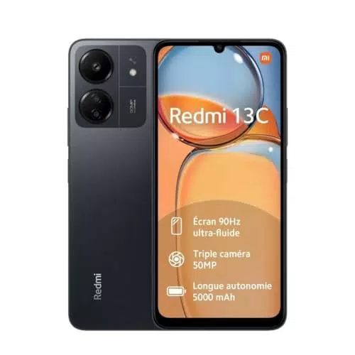 Xiaomi Redmi 13C - Smartphone 8GB RAM, 256GB ROM, Triple caméra 50MP AI