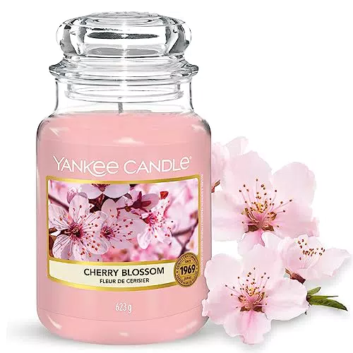 Yankee Candle Bougie Parfumée Fleur de Cerisier - 150 Heures de Combustion