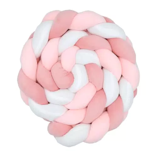 babyCalin - Coussin tresse 200 cm Rose
