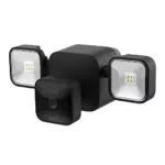 Blink Outdoor + Floodlight, Support avec projecteurs HD sans fil alimenté par piles et caméra de surveillance connectée