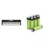 Casio CT-S100 - Piles rechargeables NiMh AA pré-chargées par Amazon Basics