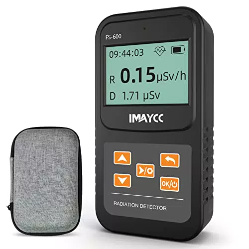 IMAYCC Compteur Geiger numérique avec affichage en temps réel pour intérieur et extérieur