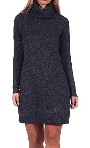 Only Onljana Robe Femme L/S Col Montant en Laine KNT