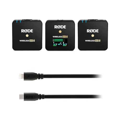 RØDE Wireless GO II Système de Microphone Sans Fil Ultra-Compact pour Création de Contenu