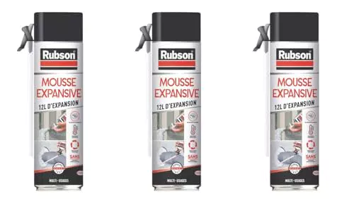 Rubson Mousse Expansive Polyuréthane Multi-Usages pour Isolation et Rebouchage