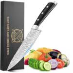 Unokit Set de Couteaux de Cuisine en Acier Inoxydable avec Manche Confortable