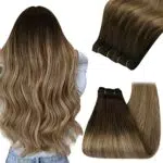 YoungSee Extensions Tissage Cheveux Naturel Ombre 16 Pouces