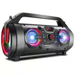 Audiocore AC875 Bazooka Enceinte Bluetooth Portable 30W Étanche IPX4 avec Radio et USB