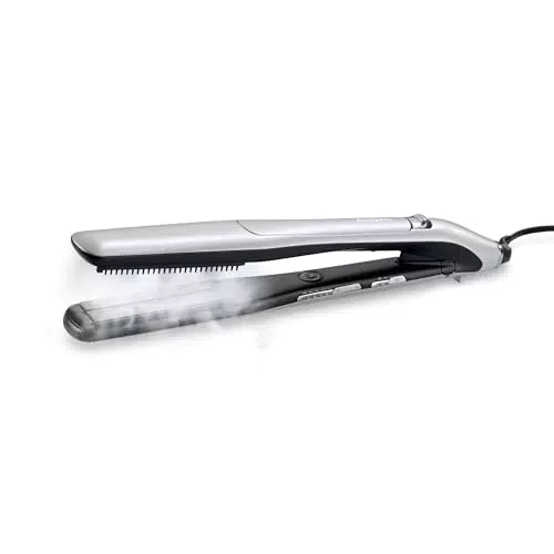 BaByliss ST595E Lisseur vapeur professionnel avec Advanced Ceramics™ et ionique anti-frizz