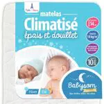 Babysom - Matelas Climatisé Réversible pour Enfant et Bébé