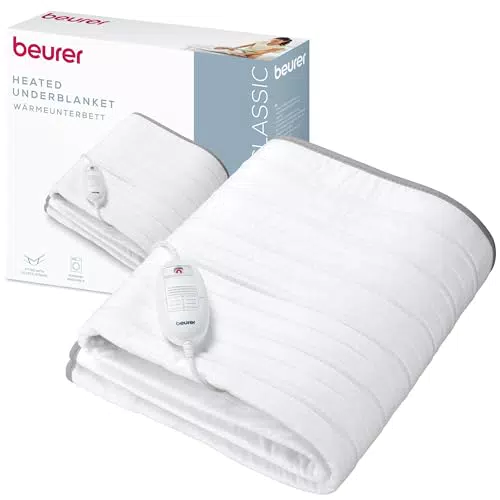 Beurer TS 17 Surmatelas Chauffant Antidérapant avec Système de Sécurité