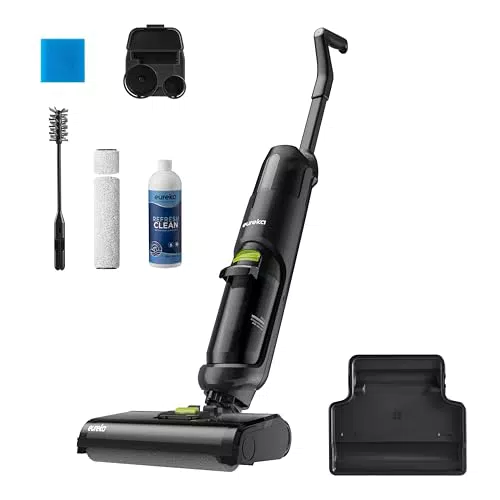 Eureka NEW400 Aspirateur Laveur sans Fil pour Sols Durs, Autonettoyant et Longue Autonomie