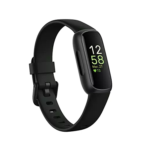 Bracelet d’activité sport et santé Fitbit Inspire 3 avec jusqu’à 10 jours d’autonomie de batterie et compatible avec Android et iOS
