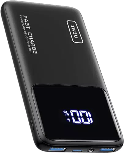 INIU Power Bank 10000mAh 22.5W, Charge Rapide USB C PD3.0 QC4.0 pour iPhone et Samsung