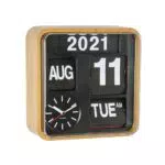 Karlsson KA5364WD Horloge Murale Flip en Bois de Bambou